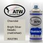 Preview: Chevrolet, Bright Silver Metallic (matt/wheel), WA378N: 400ml Sprühdose, von ATW Autoteile West.